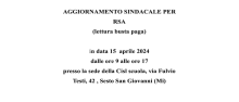 Aggiornamento sindacale per RSA