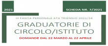 Graduatorie TERZA Fascia