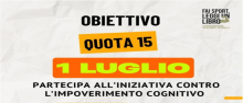 Quota 15_ Quota 15” con “Fai sport, leggi un libro”